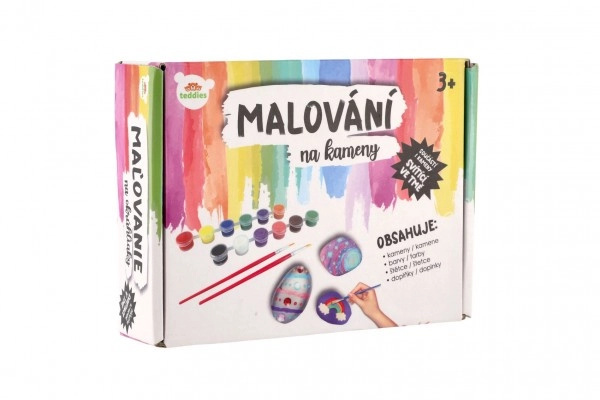 Malování na kameny/oblázky svítící ve tmě