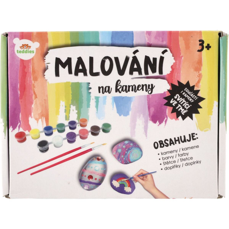 Malování na kameny/oblázky svítící ve tmě