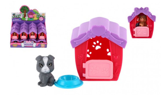 Teddies Domeček s mazlíčkem s doplňkem