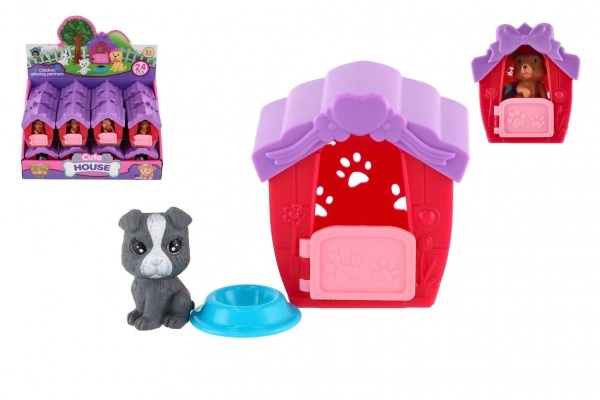 Teddies Domeček s mazlíčkem s doplňkem