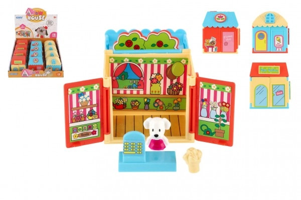 Teddies Domeček s mazlíčkem s doplňky