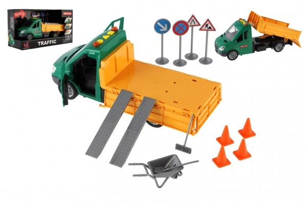 Bruder 2572 MB unimog pro zimní práce s radlicí