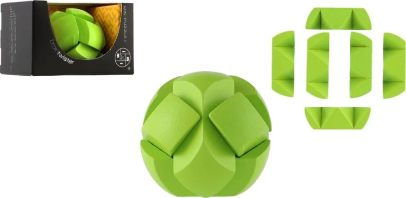 Hlavolam koule dřevěný