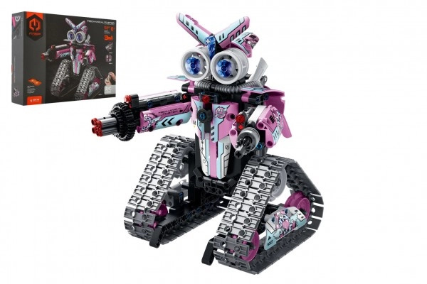 Teddies Robot RC skládací 2,4GHz růžový