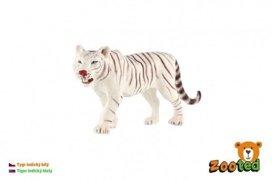 ZOOted Tygr indický bílý zooted plast 14cm