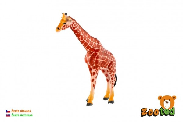 ZOOted Žirafa síťovaná zooted plast 17cm