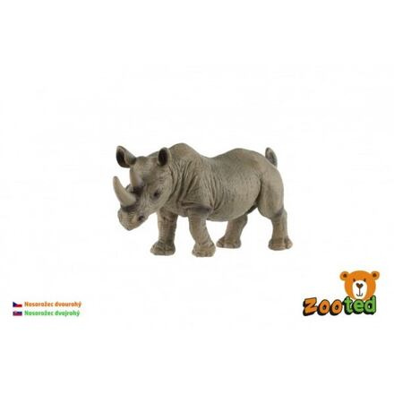 ZOOted Nosorožec dvourohý zooted plast 14cm