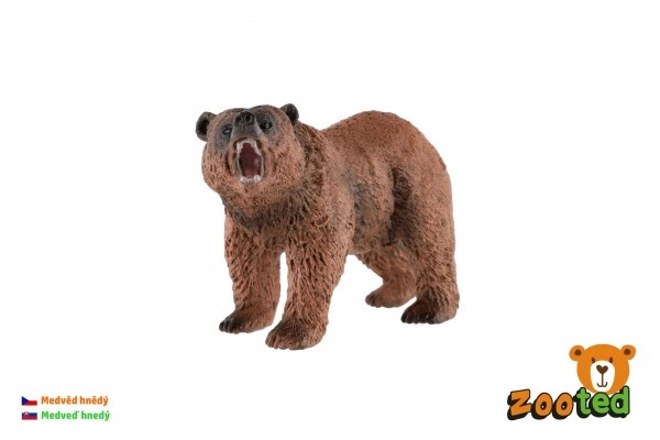ZOOted Medvěd hnědý zooted plast 12cm