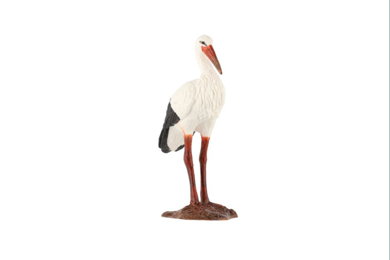 ZOOted Čáp bílý zooted plast 9cm