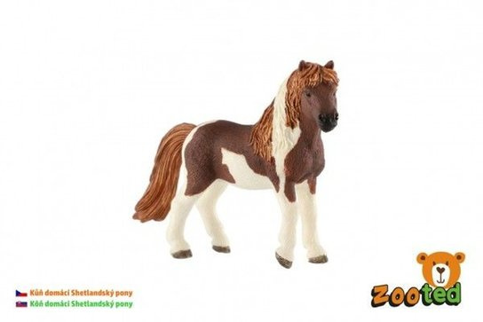 ZOOted Kůň domácí Shetlandský pony zooted plast 12cm