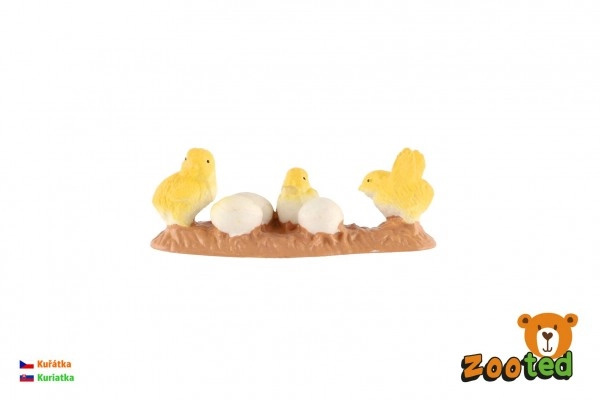 ZOOted Kuřátka kura domácího zooted plast 5cm