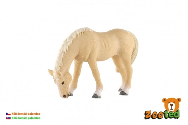 ZOOted Kůň domácí palomino klisna zooted plast 13cm