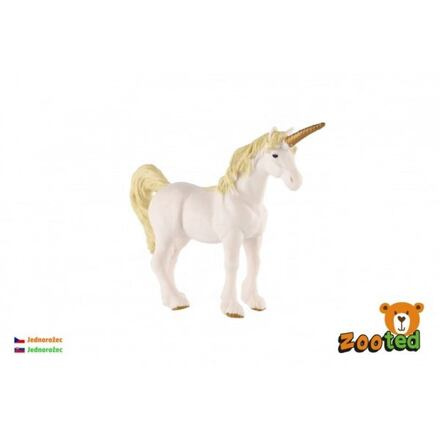 ZOOted Jednorožec bílo-zlatý zooted plast 16cm