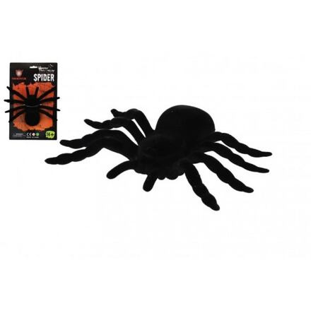 Pavouk střední plyš na kartě karneval