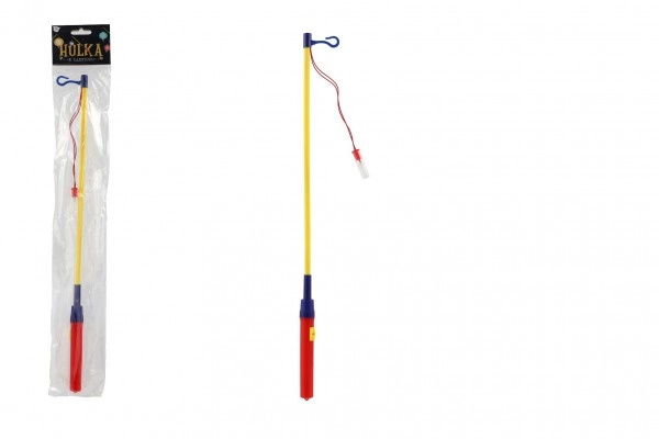 Hůlka k lampionu svítící plast 50cm na baterie v sáčku 9x57x2cm