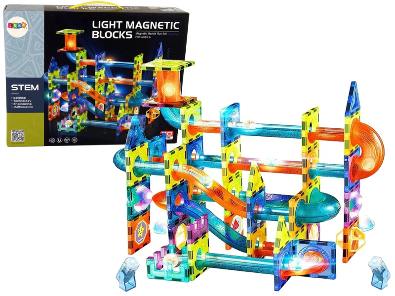 Teddies Kuličková dráha magnetická 110ks