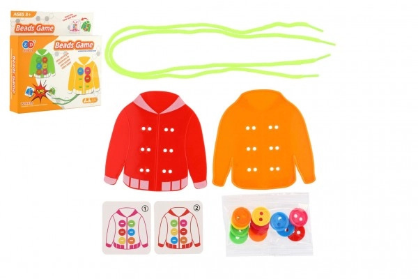 Teddies Přišívání knoflíků/proplétání provázků