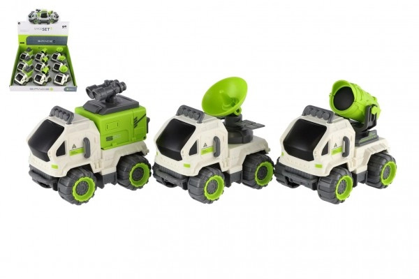 Teddies Auto vesmírné plast 7x10cm na setrvačník 3 druhy