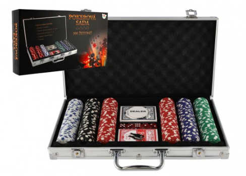 Pokerová sada v hliníkovém kufříku 300ks