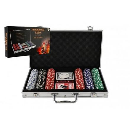 Pokerová sada v hliníkovém kufříku 300ks