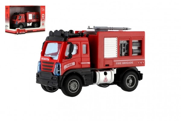 Teddies Auto hasiči plast 13cm 17x12x8cm