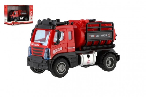 Teddies Auto hasiči se cisternou plast 12cm 17x12x8cm