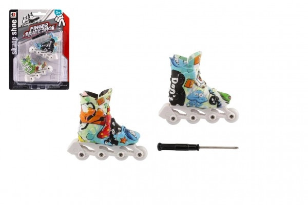 Teddies Brusle prstové plast 6cm se šroubovákem mix barev na kartě