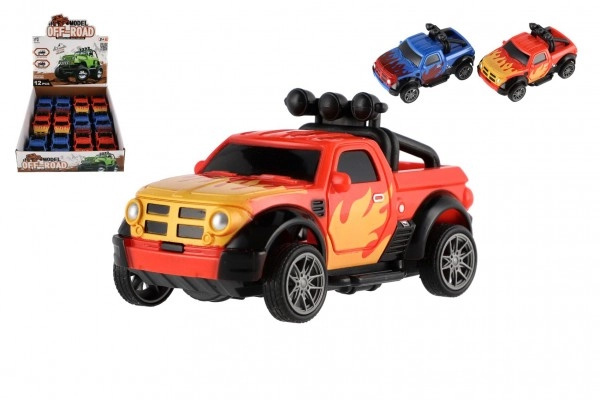 Teddies Auto terénní Off-Road plast 10cm na zpětné natažení 2 barvy