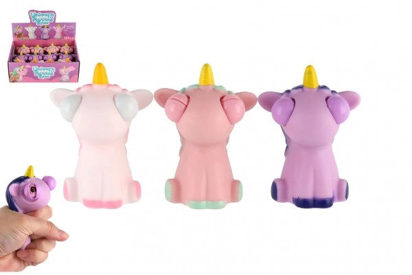 Teddies Jednorožec antistresový mačkací guma cm 3 barvy 12 ks