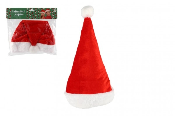 Čepice vánoční látka průměr 25 cm na kartě