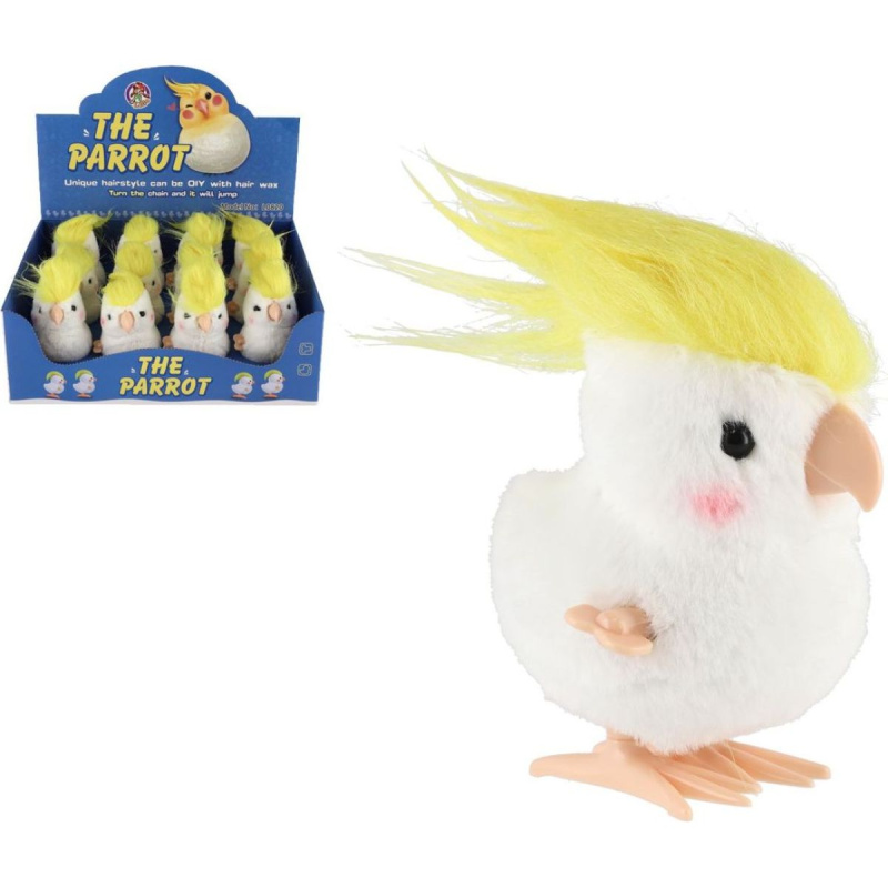 Skákací papoušek na natažení