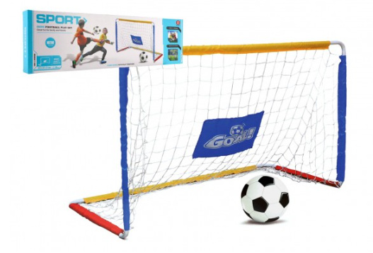 Teddies Branka fotbalová skládací se sítí kovová 123x57x77cm