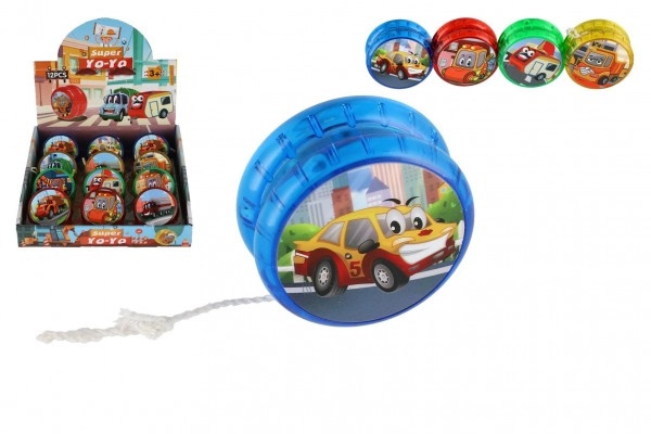 Teddies Jojo dopravní prostředky svítící plast 6 cm