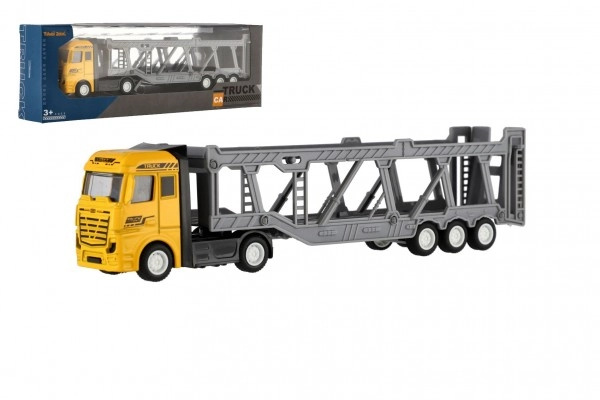 Teddies auto kamion přepravník plast 22cm na volný chod 26x9x4cm