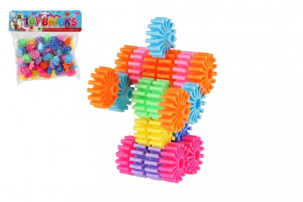 Teddies Stavebnice ozubená kola 60ks