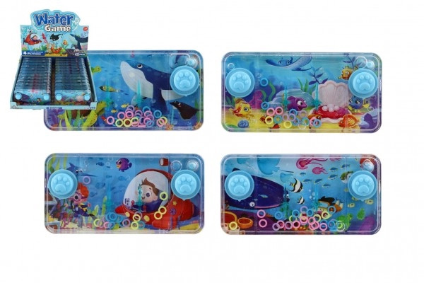 Teddies Vodní hra hlavolam 11x6cm plast mořský svět 4 druhy