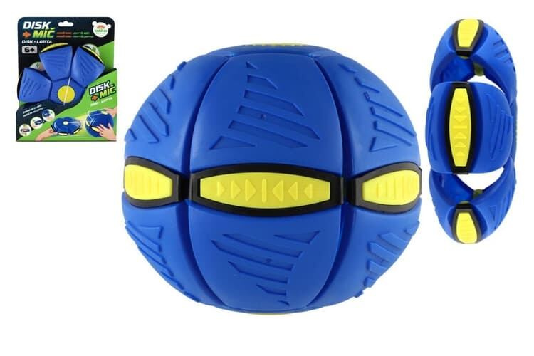 DiskMíč plastový modrý 22 cm – házej jako disk, chytej jako míč