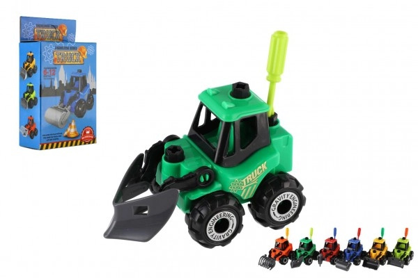 Teddies Auto stavební šroubovací mini plast se šroubovákem