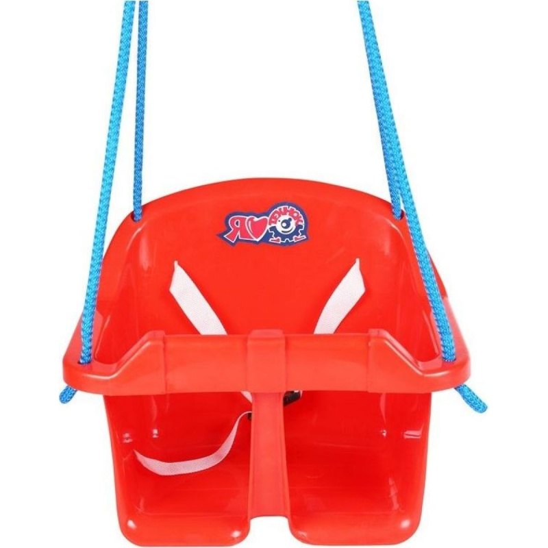 Houpačka Baby plast nosnost 20kg 36x30x29cm 24m+ – Červená