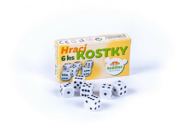 Sada hracích kostek 6 ks