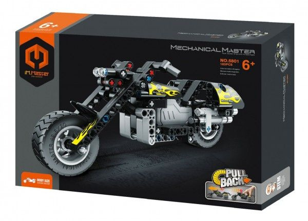 Stavebnice motorky na zpětný chod iM.MASTER, 183 dílků