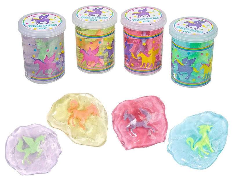 Teddies Sliz - hmota jednorožec kůň 6cm, 4 barvy