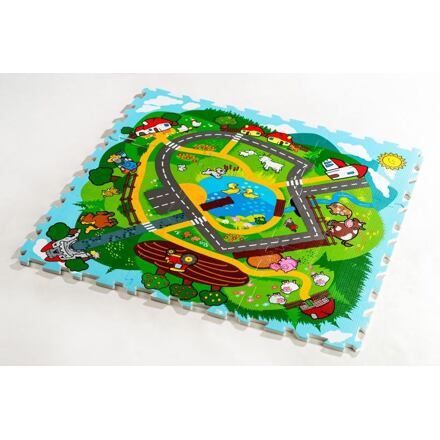 Teddies Pěnové puzzle Moje první zvířátka - město