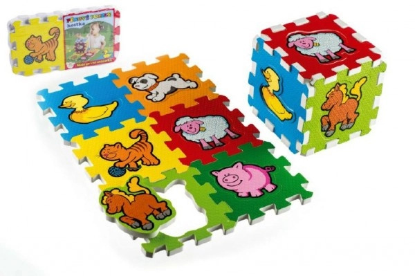 Teddies puzzle Moje první zvířátka 15x15x1 2cm MPZ 6 ks