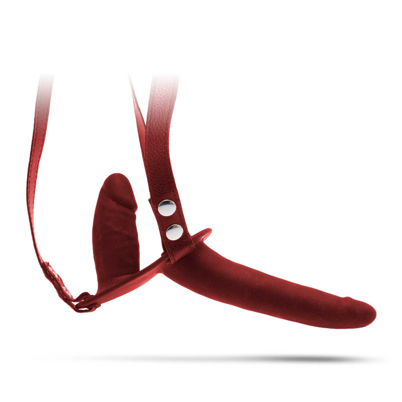 Připínací penis - Strap on Stavros červená
