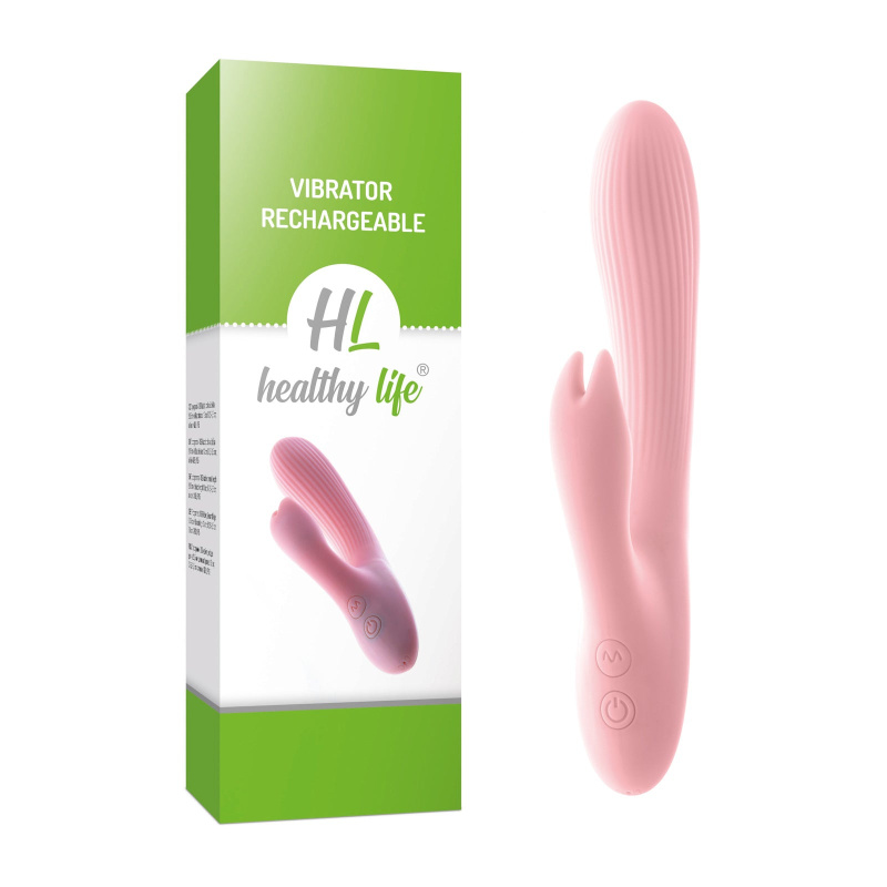 Healthy life Vibrator Rechargeable candy pink