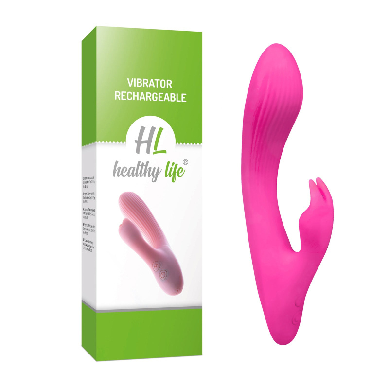 Healthy life Vibrator Rechargeable pink rose 0602570416