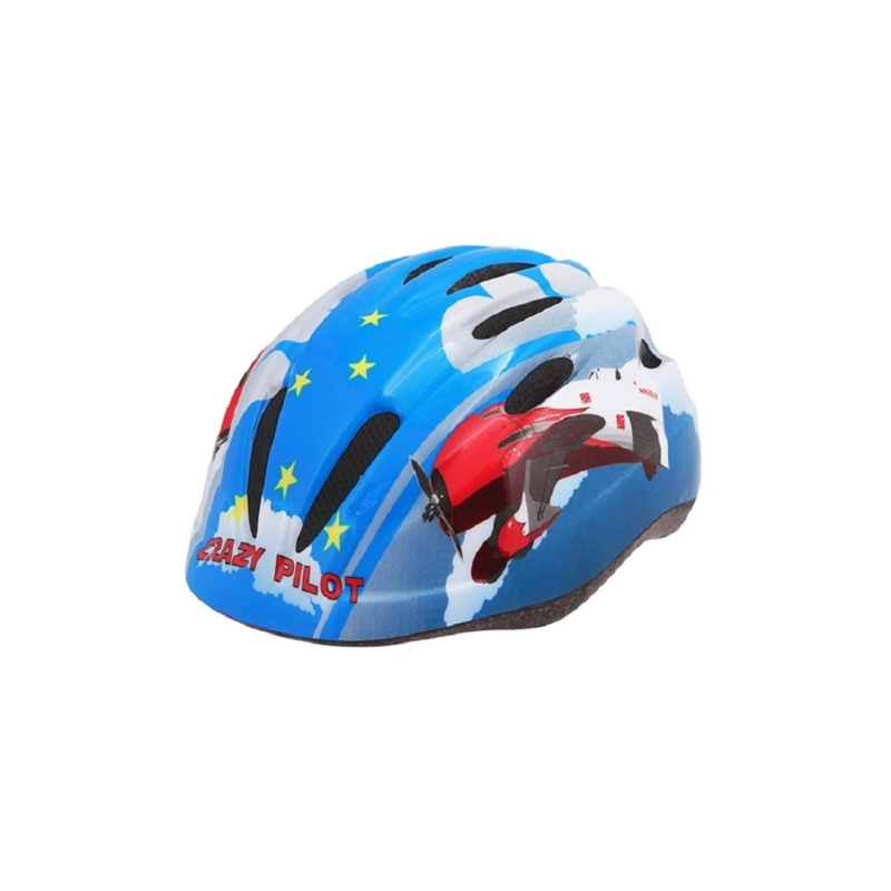 CAPPA Dětská cyklistická přilba HardShell, bílá/modrá, vel. S/M