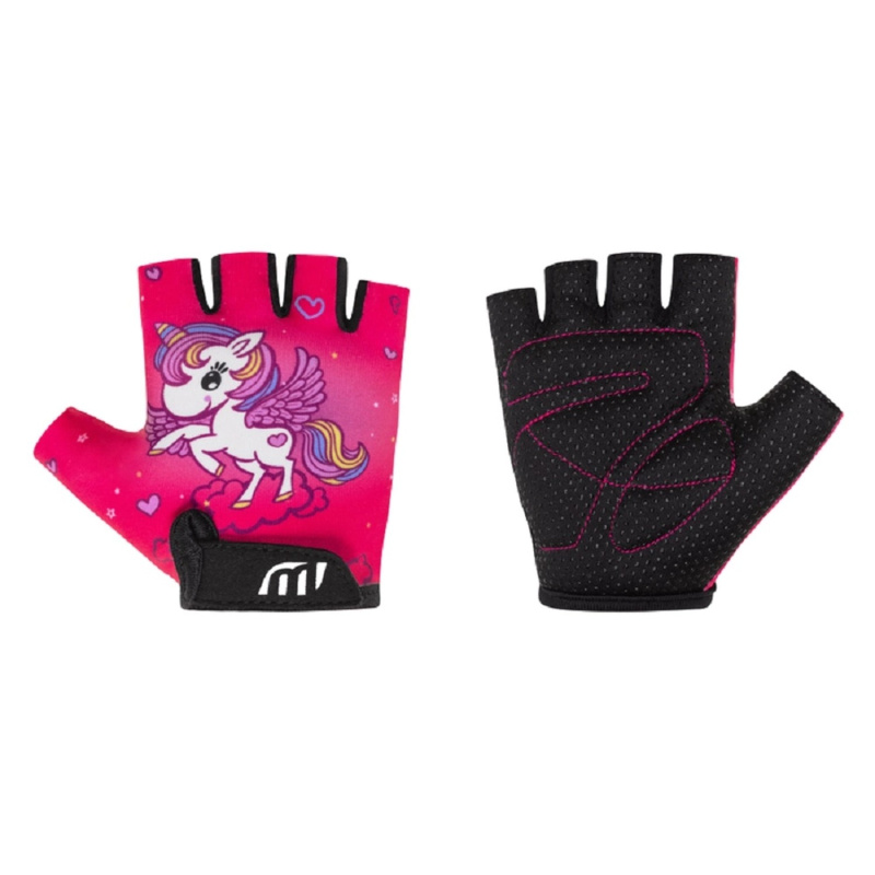 CAPPA Cyklistické rukavice dětské, růžová, vel. 3-4