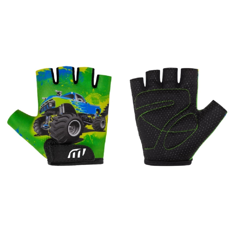 CAPPA Cyklistické rukavice dětské, zelená, vel. 7-8